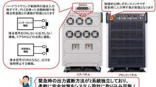 インターロック機能を内蔵した交流電源