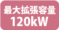 最大拡張容量120kW