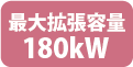 最大拡張容量180kW