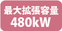 最大拡張容量480kW